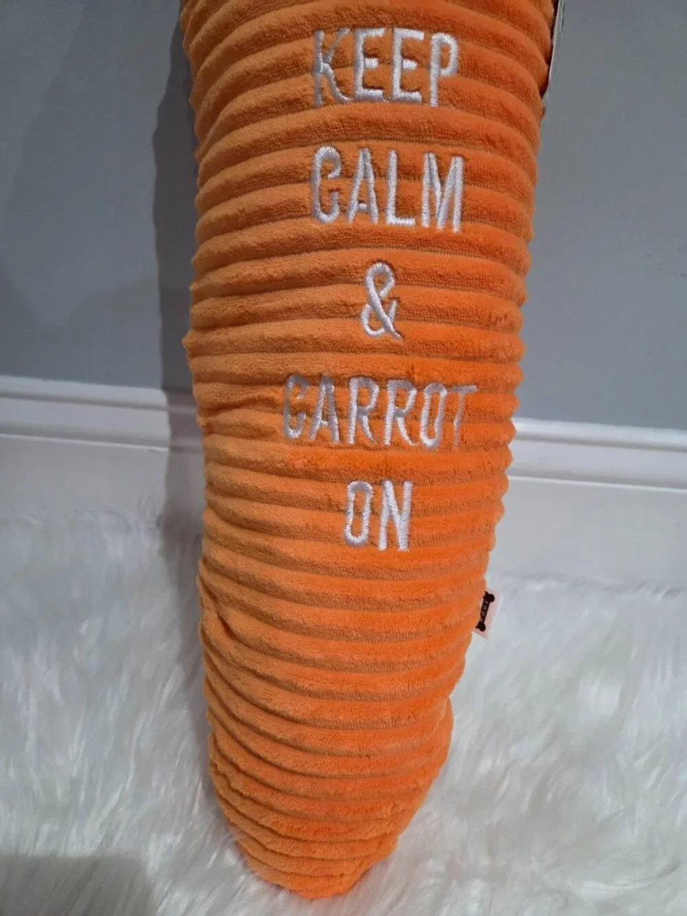 Woof Jumbo Carrot Dog Toy
